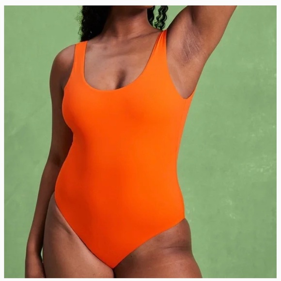GIRLFRIEND COLLECTIVE Koi Whidbey Bright Orange One Piece Swimsuit - Picture 2 of 7
